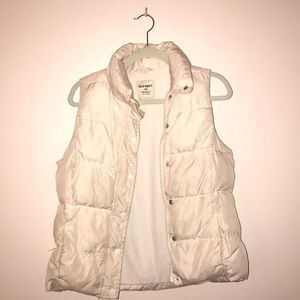 white old navy vest